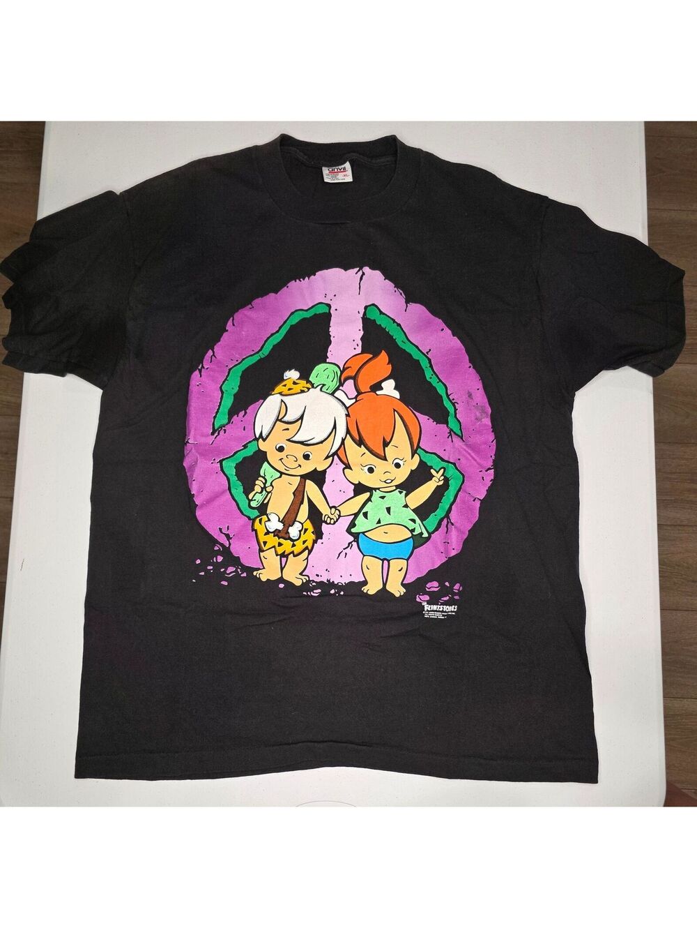 1991 Pebbles & Bamm Bamm Single Stitch Tee